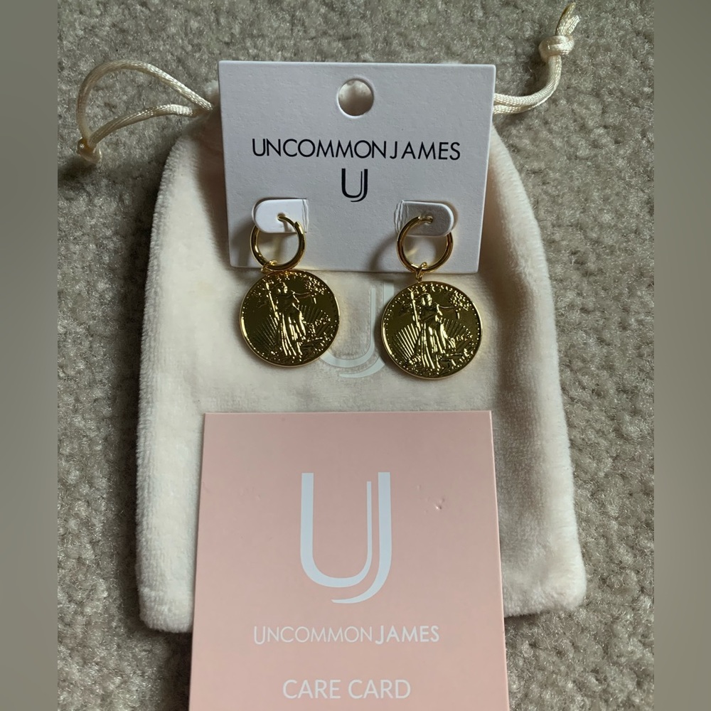 NWT Uncommon James Coin Earrings